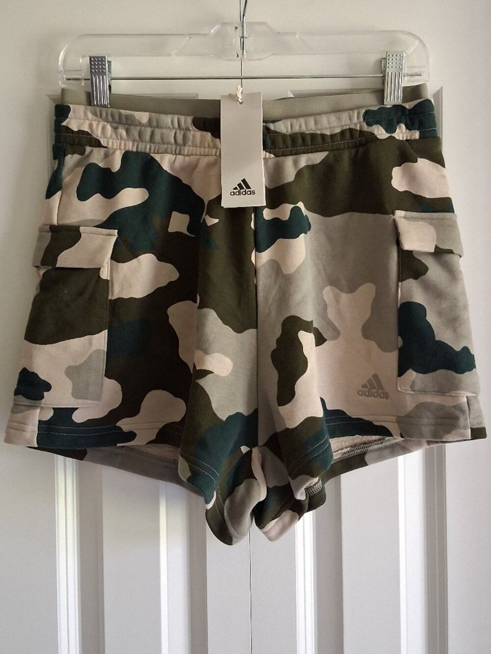adidas Stretch Waist Camo Shorts Women's Size M (10-12)